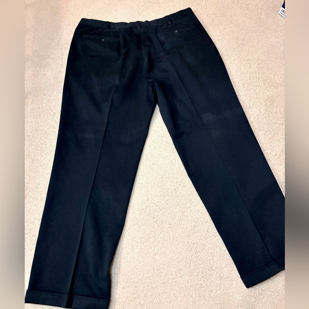 Natural Issue Men’s Black Trousers - Size 42x32